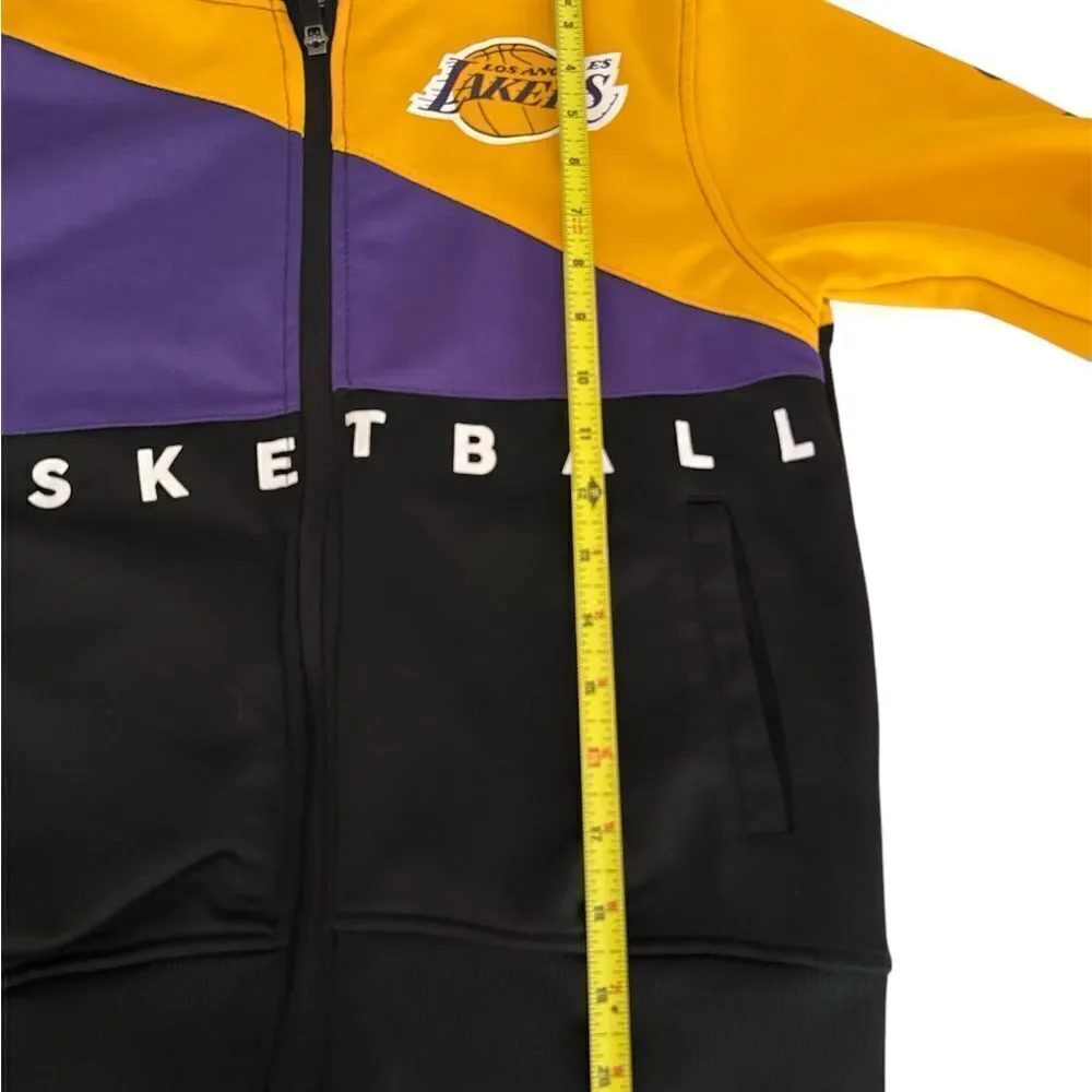 Officially Licensed NBA Los Angeles Lakers Kids Full Zip track jacket EUC